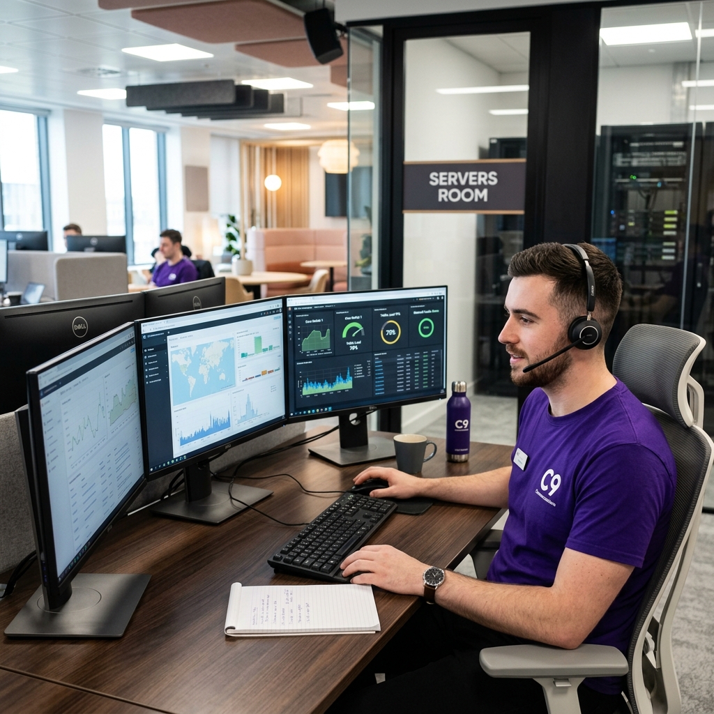 C9 Support Engineer in control